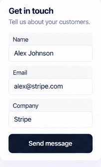 Get in touch form