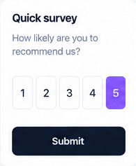 Quick survey form