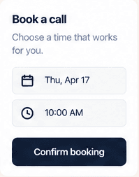Book a call form