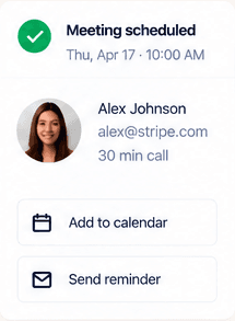 Scheduled meeting